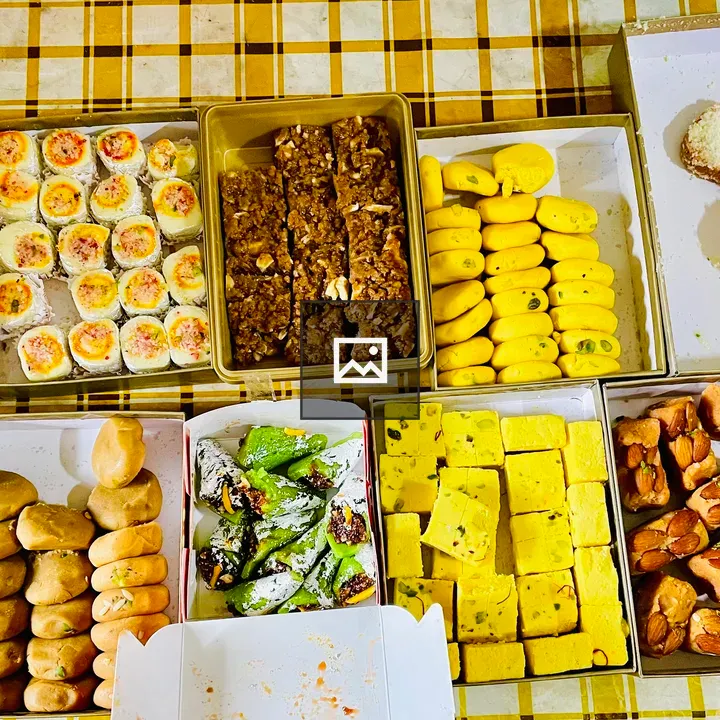 Different Indian Sweets assortment