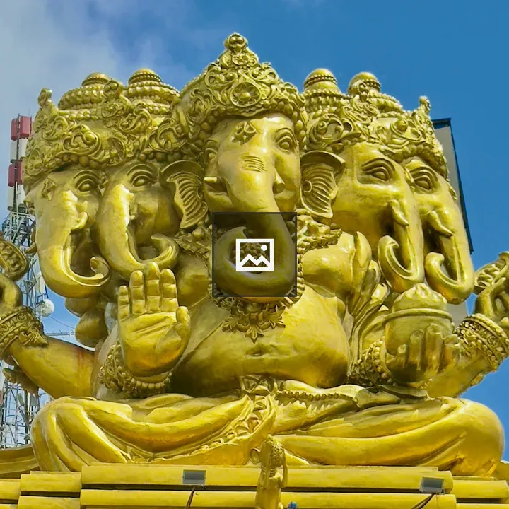 Golden Ganesha Statue