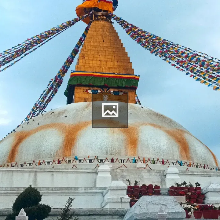 Boudhanath Stupa from a Low Angle