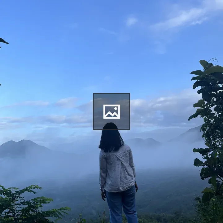 Traveller in Nature Scene