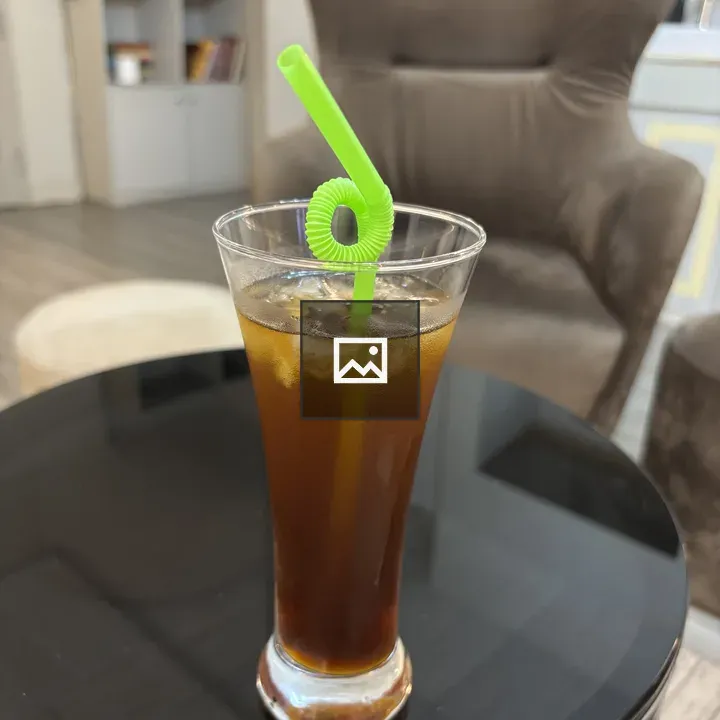 A cold Americano on table