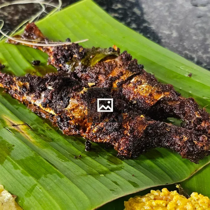 Sardine Fry on Banana Leaf