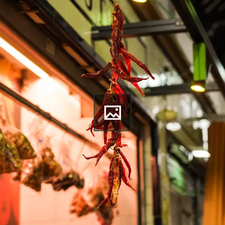 String of red chillies