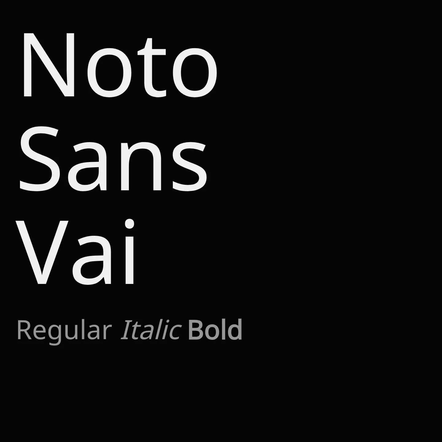 Noto Sans Vai