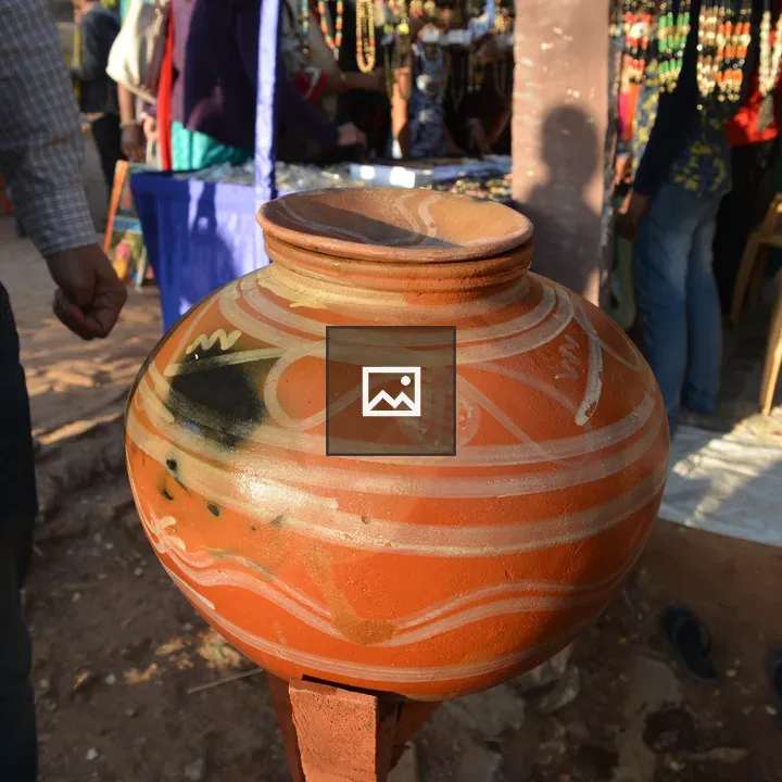 Decorative Matka on Stand