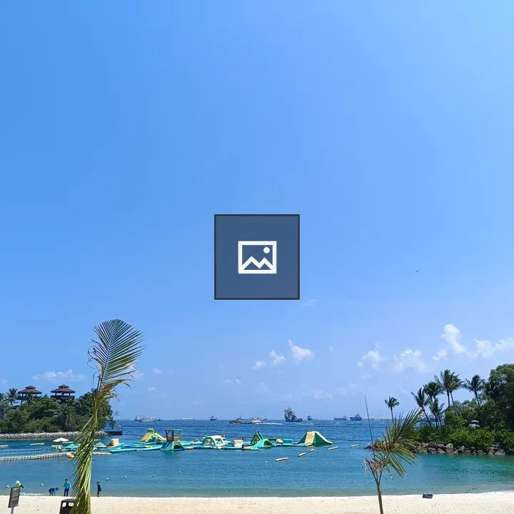 Tropical Beach on Sentosa Island