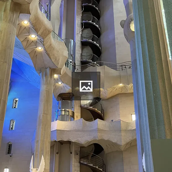 Spiral staircase in Sagrada Familia