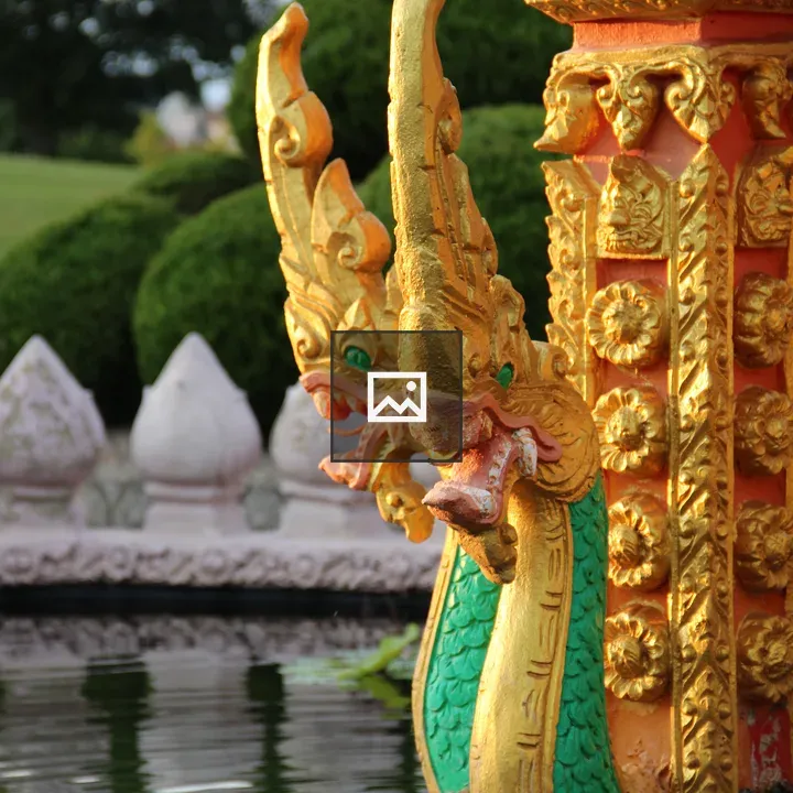 Temple Dragon at Wat Pa Lao Buddhadham