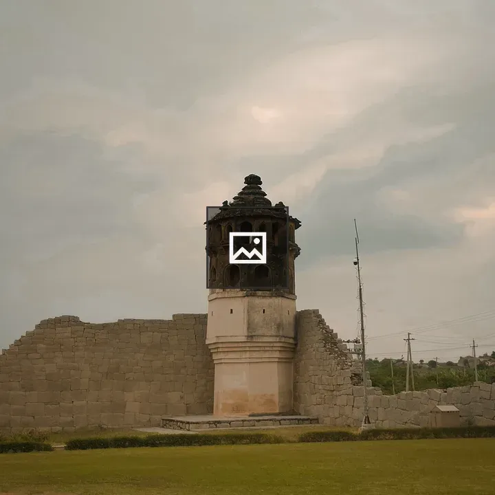 Ancient ruins under blue sky