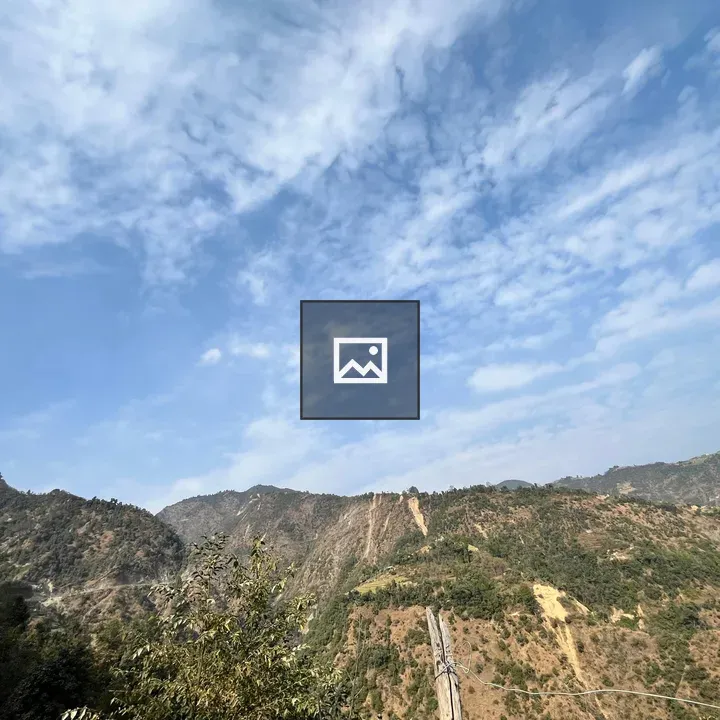 Mountain landscape under blue sky