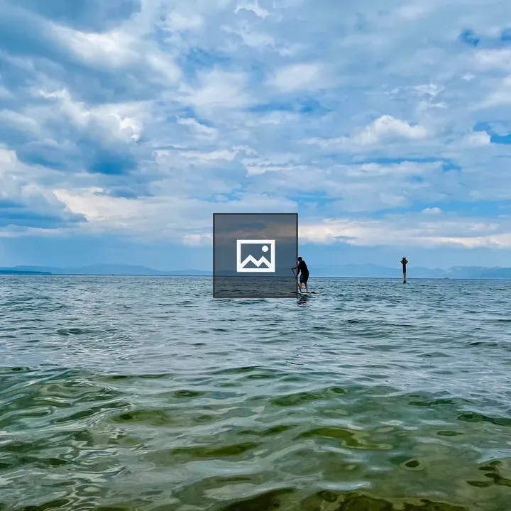 Paddleboarder on Lake Tahoe
