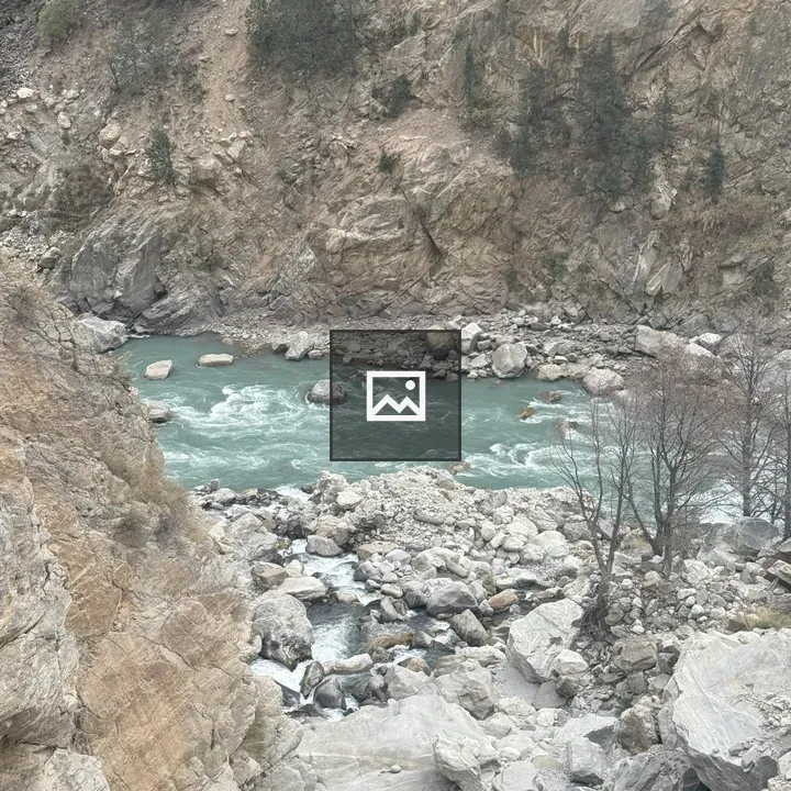 River beneath hill station