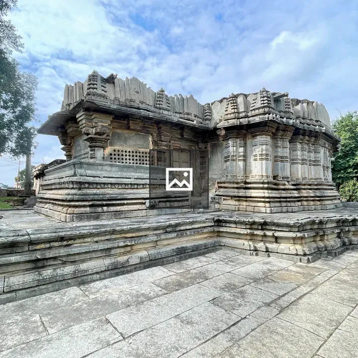 Temple back view at Nuggehalli