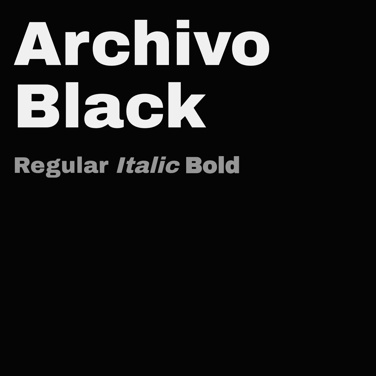 Archivo Black