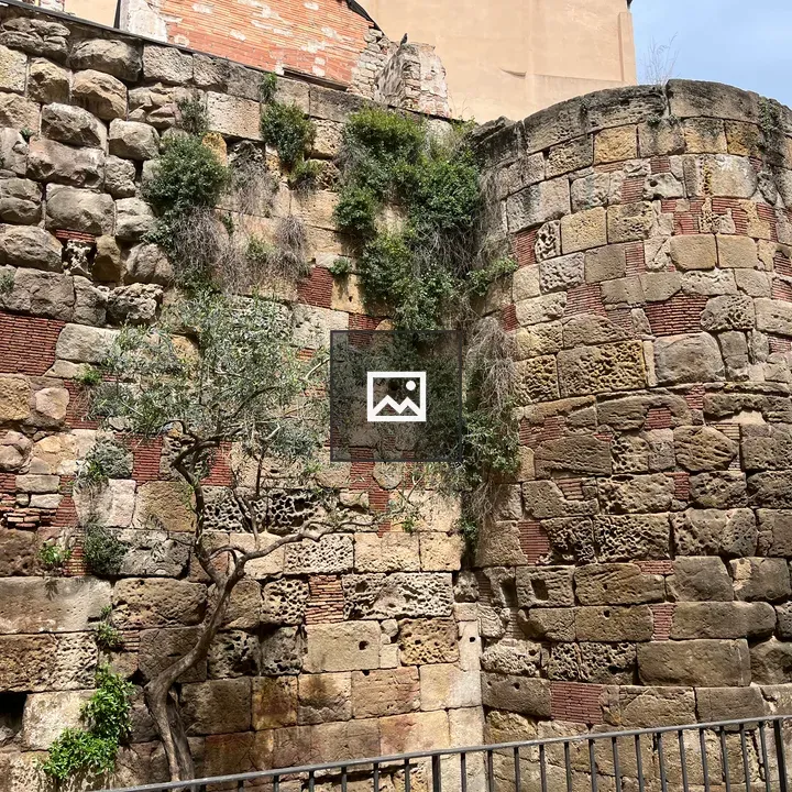 Roman wall in Barcelona