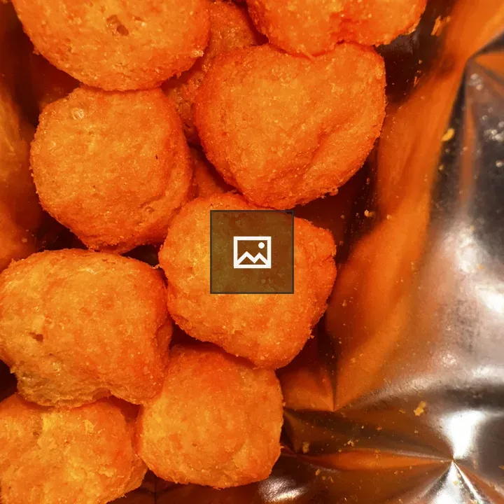 Orange cheese balls