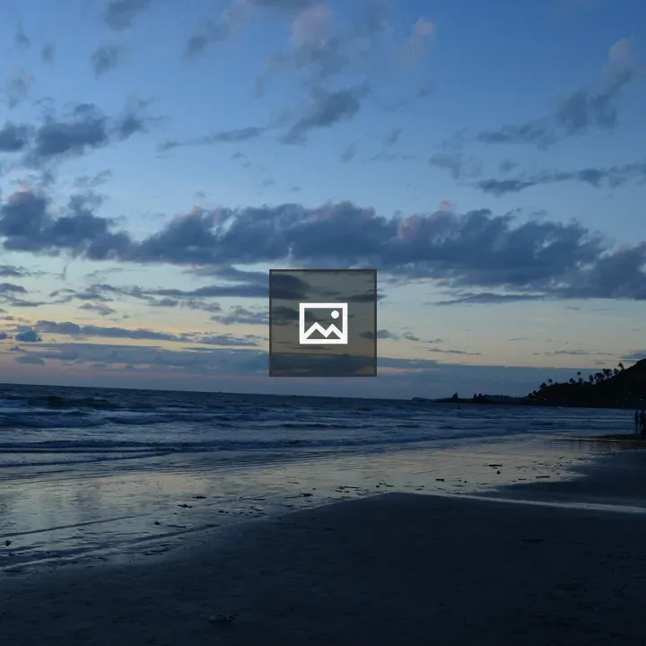 Beach at dusk sky reflection