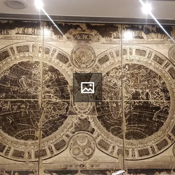 World Map at Mumbai Airport