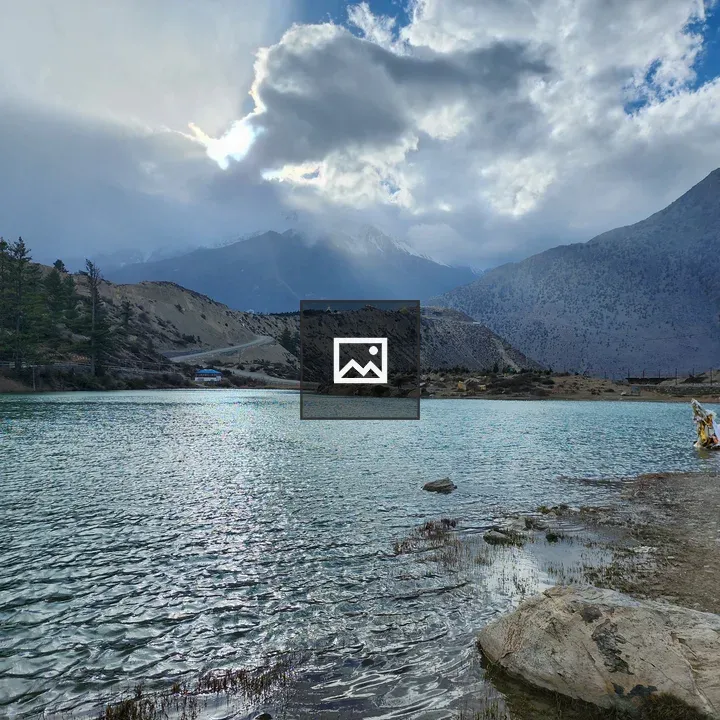 Mountains and lake view