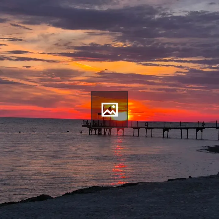 Sunset over Durres, Albania