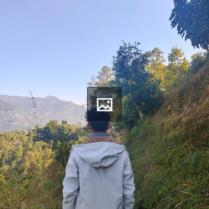 Person on Mountain Path