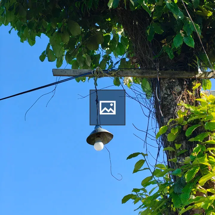Hanging light fixture with foliage