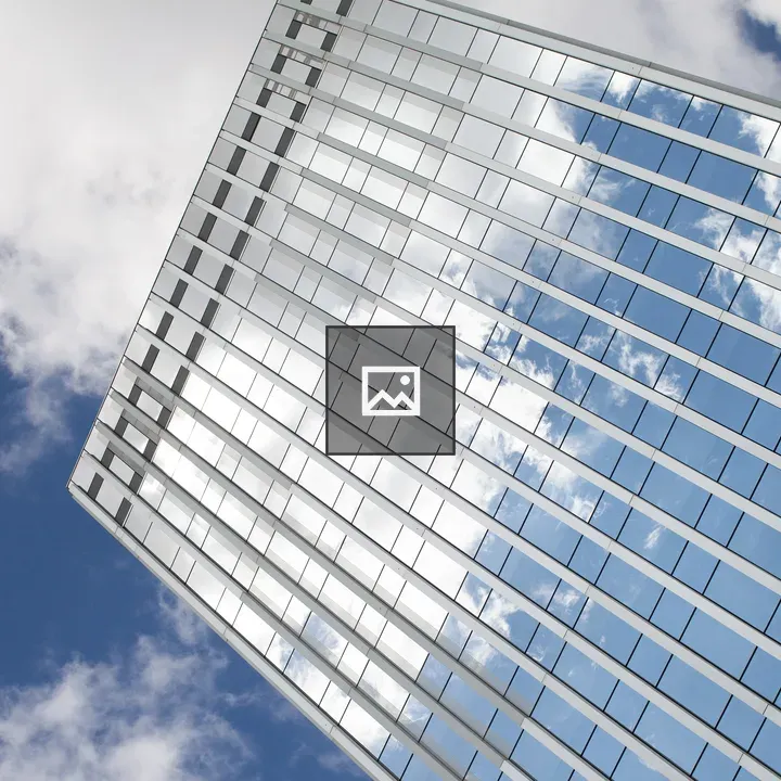 Glass building reflections