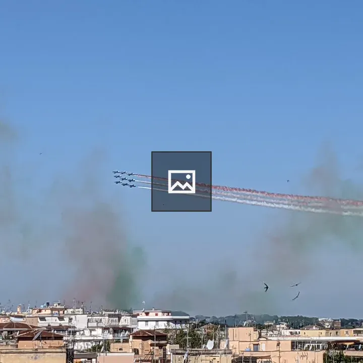 Frecce Tricolore over Rome