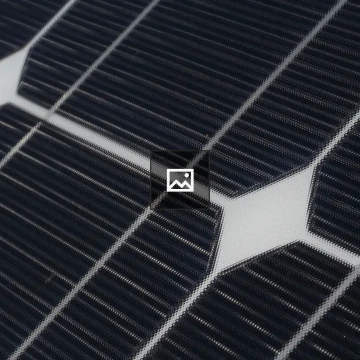 Detail of solar cells in a panel