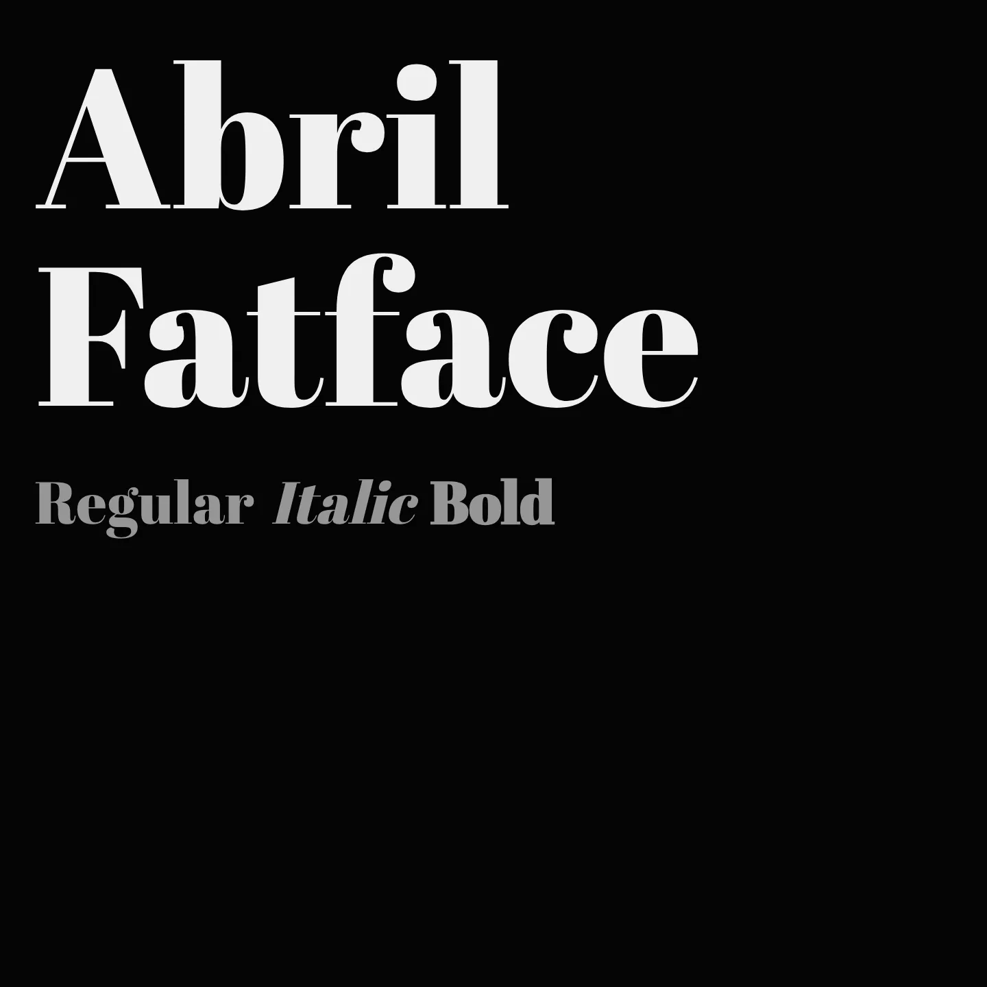 Abril Fatface