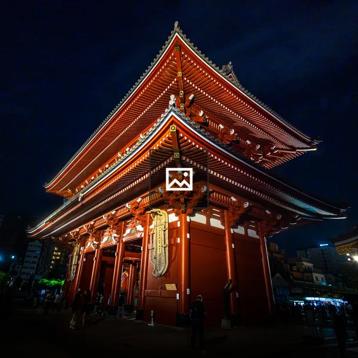Asakusa Temple at Night