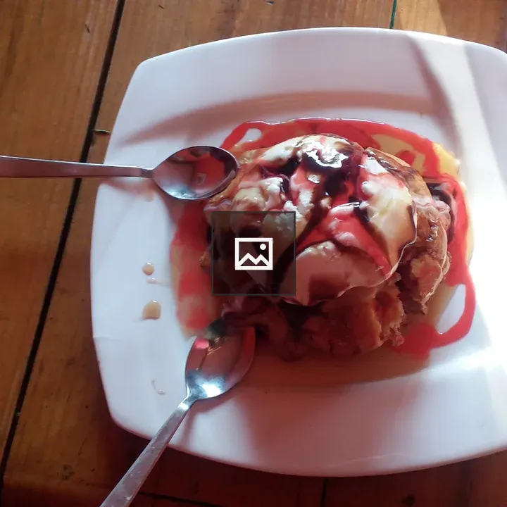 Ice cream cake on plate