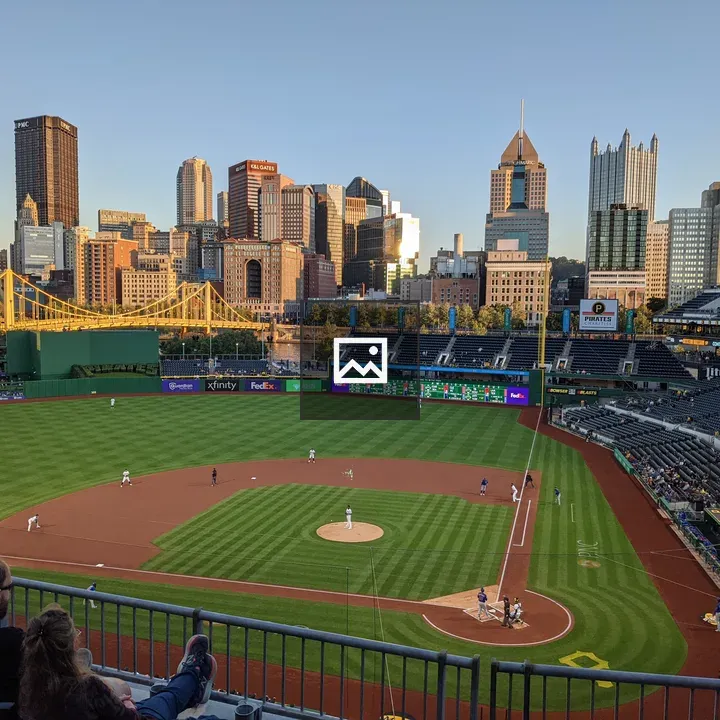 Pittsburgh Skyline Behind Stadium