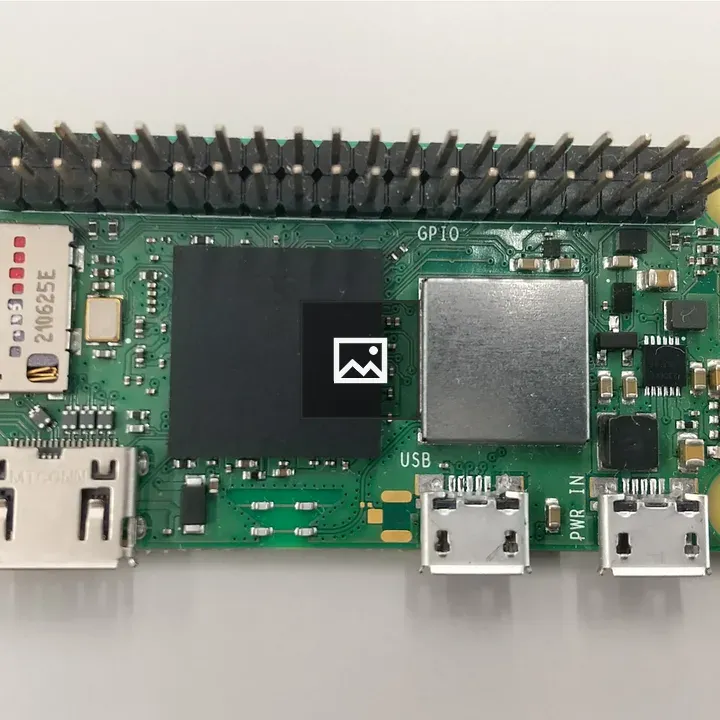 Raspberry Pi Zero board exposed connectors