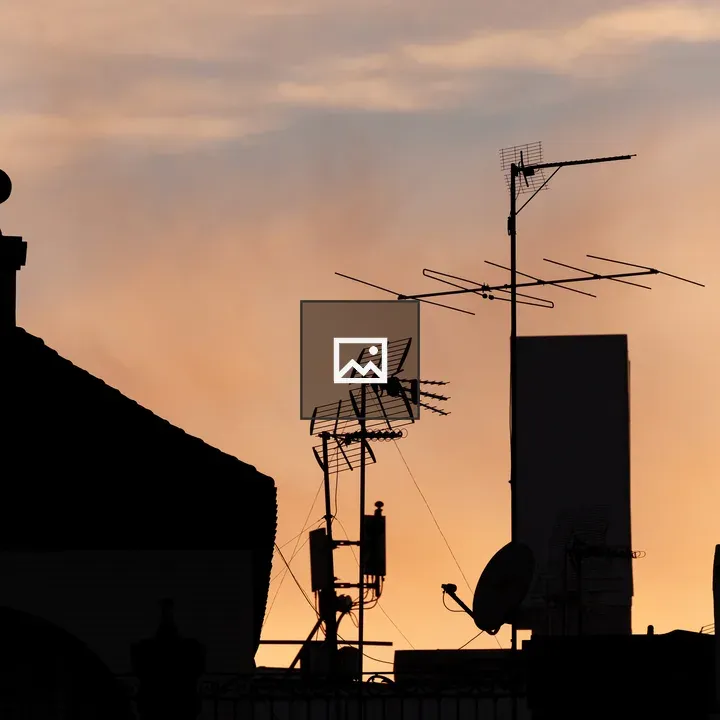 Rooftop Silhouette at Dusk