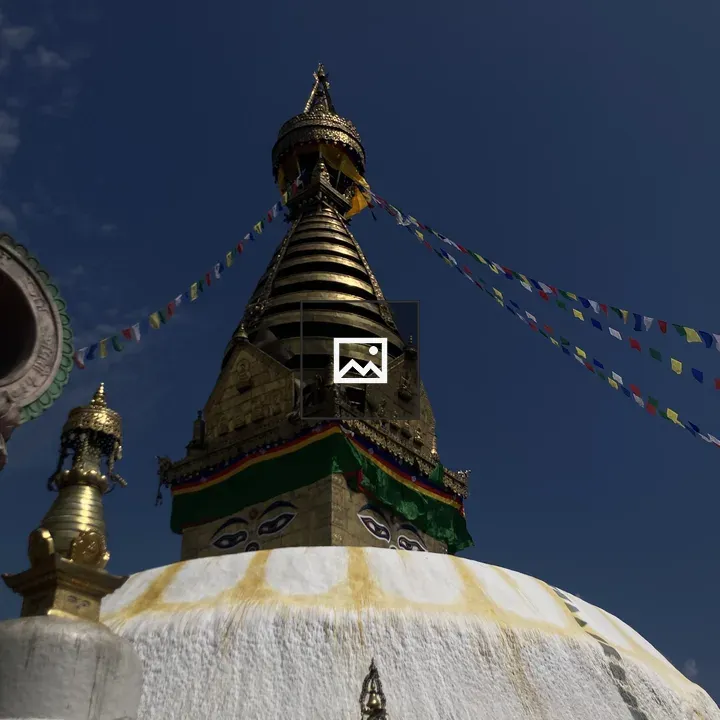 Stupa spire close-up