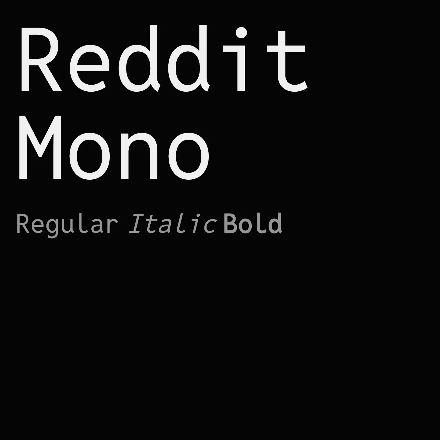 Reddit Mono