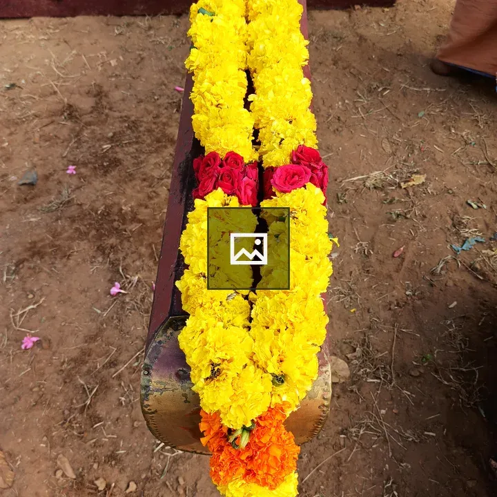 Garland of Marigolds and Roses