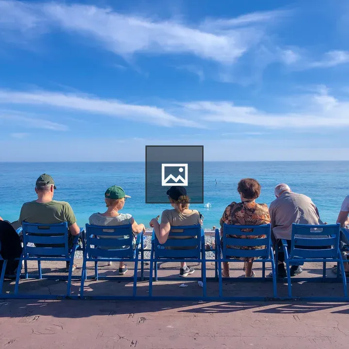 Group by the Mediterranean in Nice