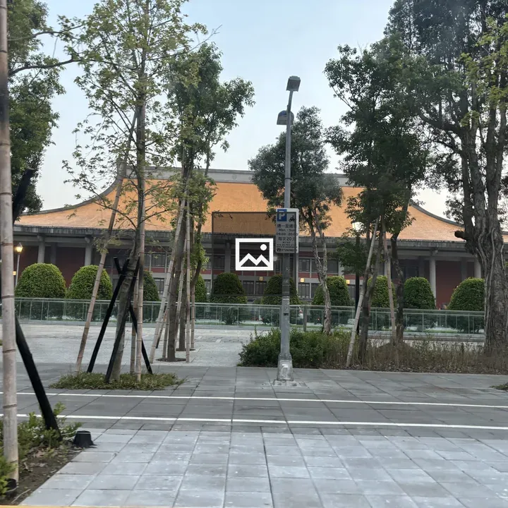 Traditional building with orange roof