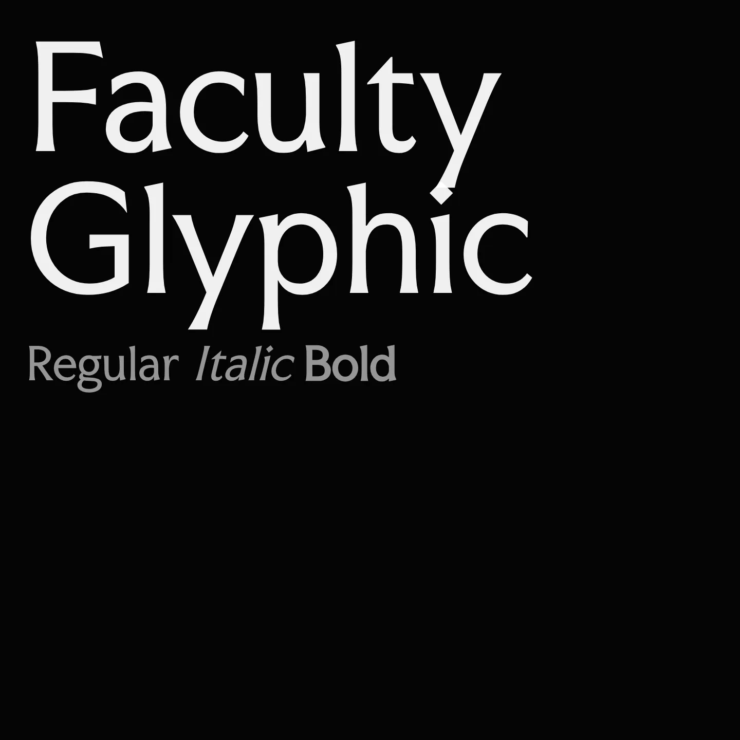 Faculty Glyphic