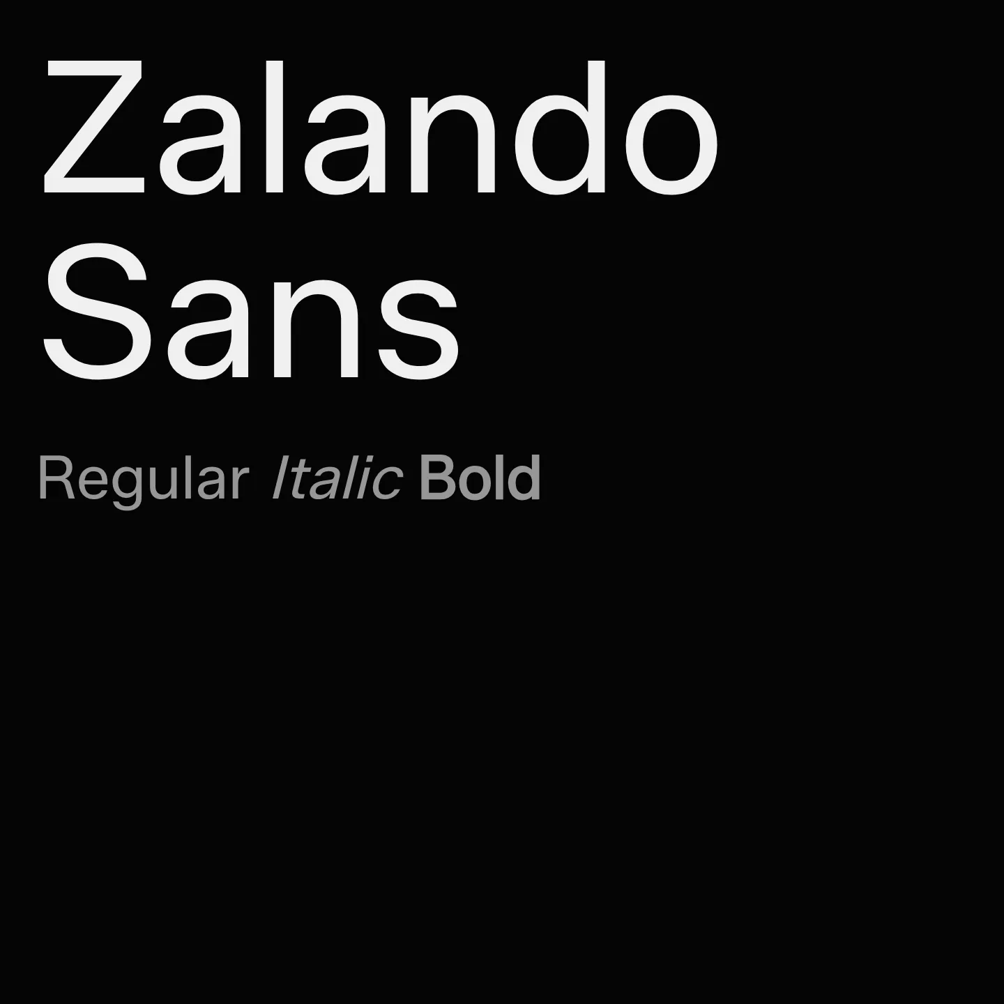 Zalando Sans
