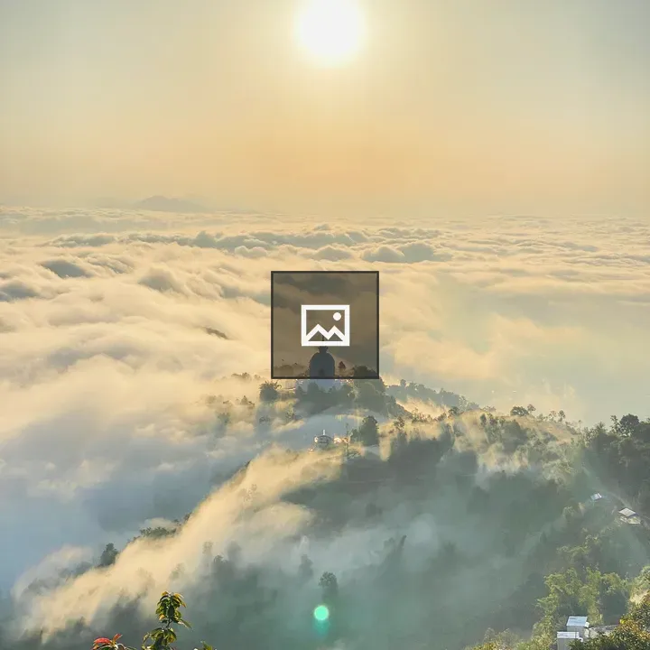 Temple above the clouds