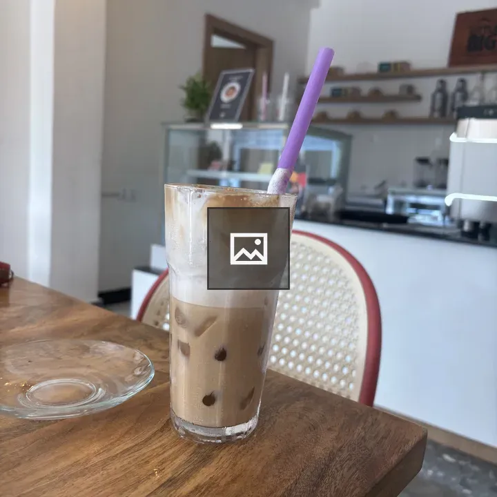 Iced coffee in a tall glass