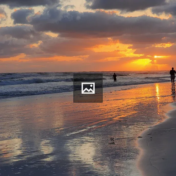 Florida beach at sunset