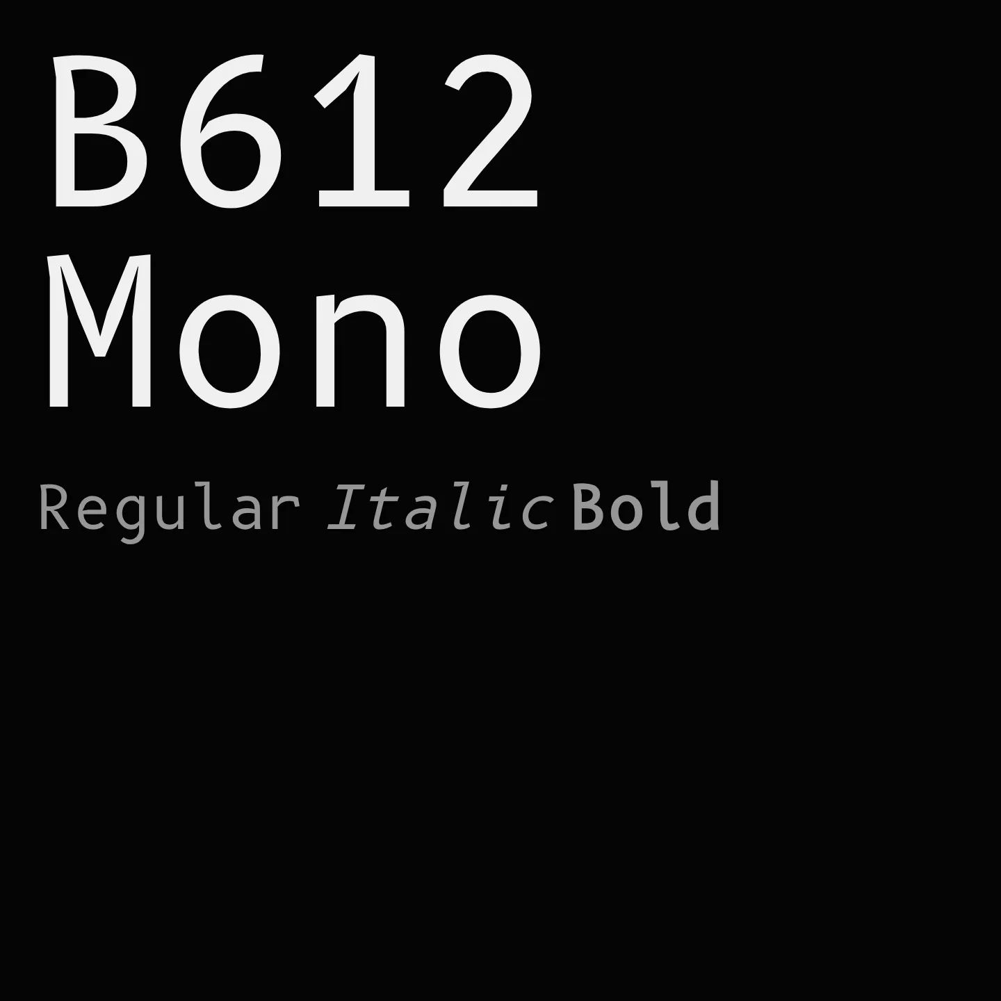 B612 Mono