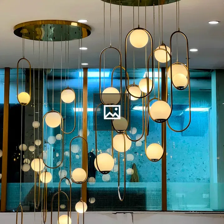 Pendant lights with glass globes