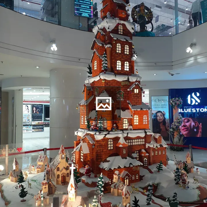 Gingerbread castle structure