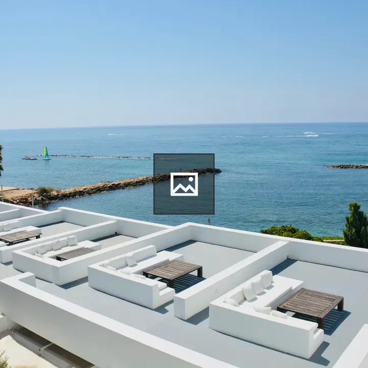Rooftop Terrace Over Ocean