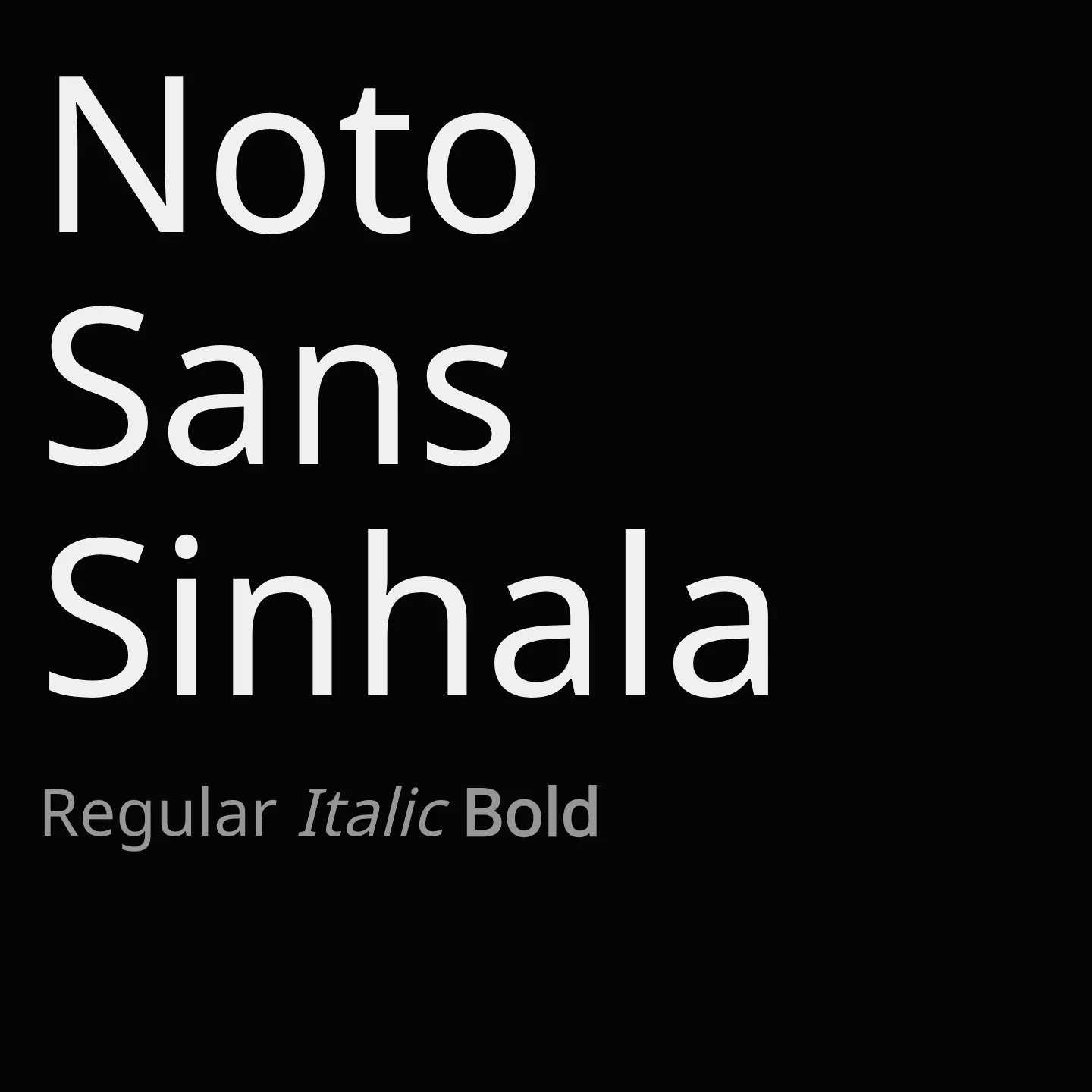 Noto Sans Sinhala